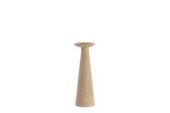 Candle holder 12,5x12x37 cm OTA sand+light brown spotted