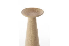 Candle holder 12,5x12x37 cm OTA sand+light brown spotted
