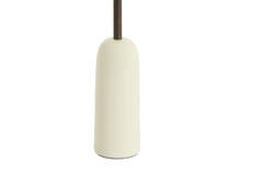 Candle stick Ø5x28 cm YASILO brown-bronze+shiny cream