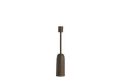 Candle stick Ø5x28 cm YASILO brown-bronze