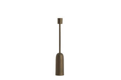 Candle stick Ø5x33,5 cm YASILO brown-bronze