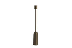 Candle stick Ø5x38 cm YASILO brown-bronze