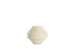 Kandelaar Ø13x10,5 cm WANHATI glans crème
