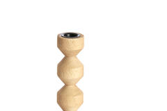 Candle stick Ø12x18 cm DOZZA wood matt natural