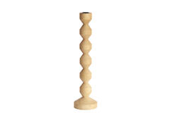 Candle stick Ø12x37 cm DOZZA wood matt natural