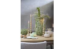 Candle stick Ø12x37 cm DOZZA wood matt natural