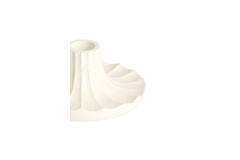 Candle stick Ø10x5 cm MERIDA shiny cream