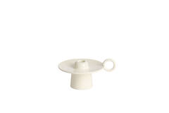 Candle stick 16,5x14x9 cm SALTILLO shiny cream
