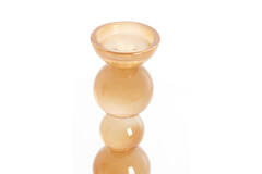 Candle stick Ø9,5x34 cm ITINGA glass milky amber