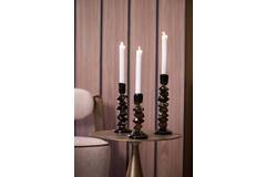 Candle stick Ø11x24,5 cm ESTIVA glass olive green