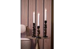 Candle stick Ø11x28,5 cm ESTIVA glass olive green