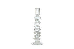 Candle stick Ø11x34 cm ESTIVA glass clear