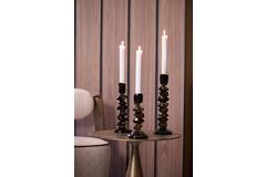 Candle stick Ø11x34 cm ESTIVA glass olive green