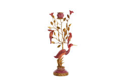 Candle stick 22x11x44 cm HERON burgundy+bronze