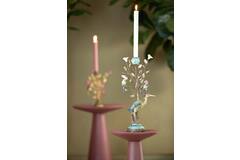 Candle stick 22x11x44 cm HERON yellow-pink-green+bronze