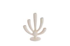 Candle stick 5L 25x11,5x28,5 cm POLINO matt cream