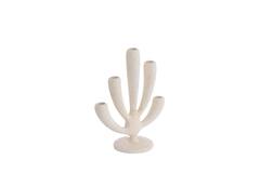Candle stick 5L 25x11,5x28,5 cm POLINO matt cream