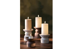 Kandelaar Ø11,5x12,5 cm ATRANI keramiek mat bruin
