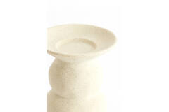 Kandelaar Ø12,5x15 cm ATRANI keramiek mat crème
