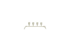 Candle stick 4L 38x11,5x10 cm CALZADA cream