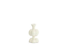 Candle stick Ø10x17 cm CALDAS shiny cream