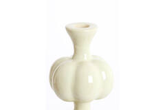 Candle stick Ø10x26 cm CALDAS shiny cream