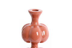 Kandelaar Ø10x35 cm CALDAS glans terra