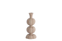 Candle stick Ø11x25,5 cm AUBURN sand