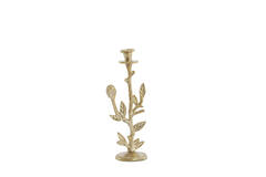 Candle stick 10x13x32 cm NEMI gold