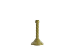Candle stick Ø10x21 cm NALEIRA olive green