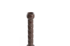 Candle stick Ø10x21 cm NALEIRA dark brown