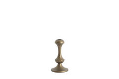 Candle stick Ø10x18 cm ISARA brown-bronze
