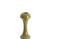 Candle stick Ø10x18 cm ISARA olive green