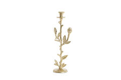 Candle stick 12x10x41 cm NEMI gold