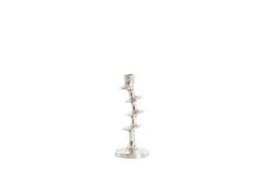 Candle stick Ø10x25 cm ZIREYA raw nickel