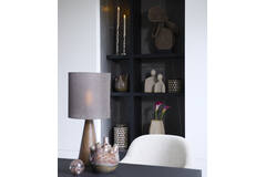 Candle stick Ø12x37 cm ZIREYA raw nickel