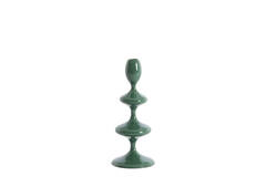 Candle stick Ø10x27 cm VIREEN dark green