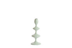 Candle stick Ø10x27 cm VIREEN shiny light blue