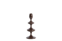 Candle stick Ø10x27 cm VIREEN dark brown