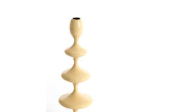 Candle stick Ø10,5x34,5 cm VIREEN shiny beige