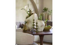 Candle stick Ø10,5x34,5 cm VIREEN olive green