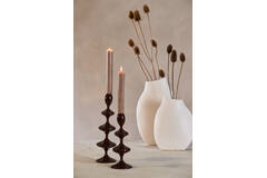 Candle stick Ø10,5x34,5 cm VIREEN dark brown