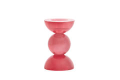 Candle stick Ø8x12 cm ITINGA glass milky coral