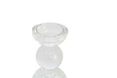 Candle stick Ø8x12 cm ITINGA glass bubble clear