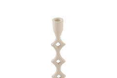Candle stick Ø9x31,5 cm JERULA cream