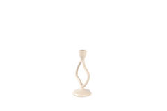 Candle stick 9,5x8x18,5 cm JEZRA cream