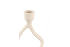 Candle stick 9,5x8x18,5 cm JEZRA cream