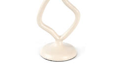 Candle stick 9,5x8x18,5 cm JEZRA cream