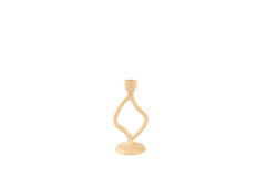 Candle stick 9,5x8x18,5 cm JEZRA sand