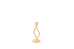 Candle stick 9,5x8x18,5 cm JEZRA sand